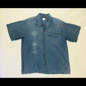 Patagonia Hemp Short Sleeve Button Up Men’s Large